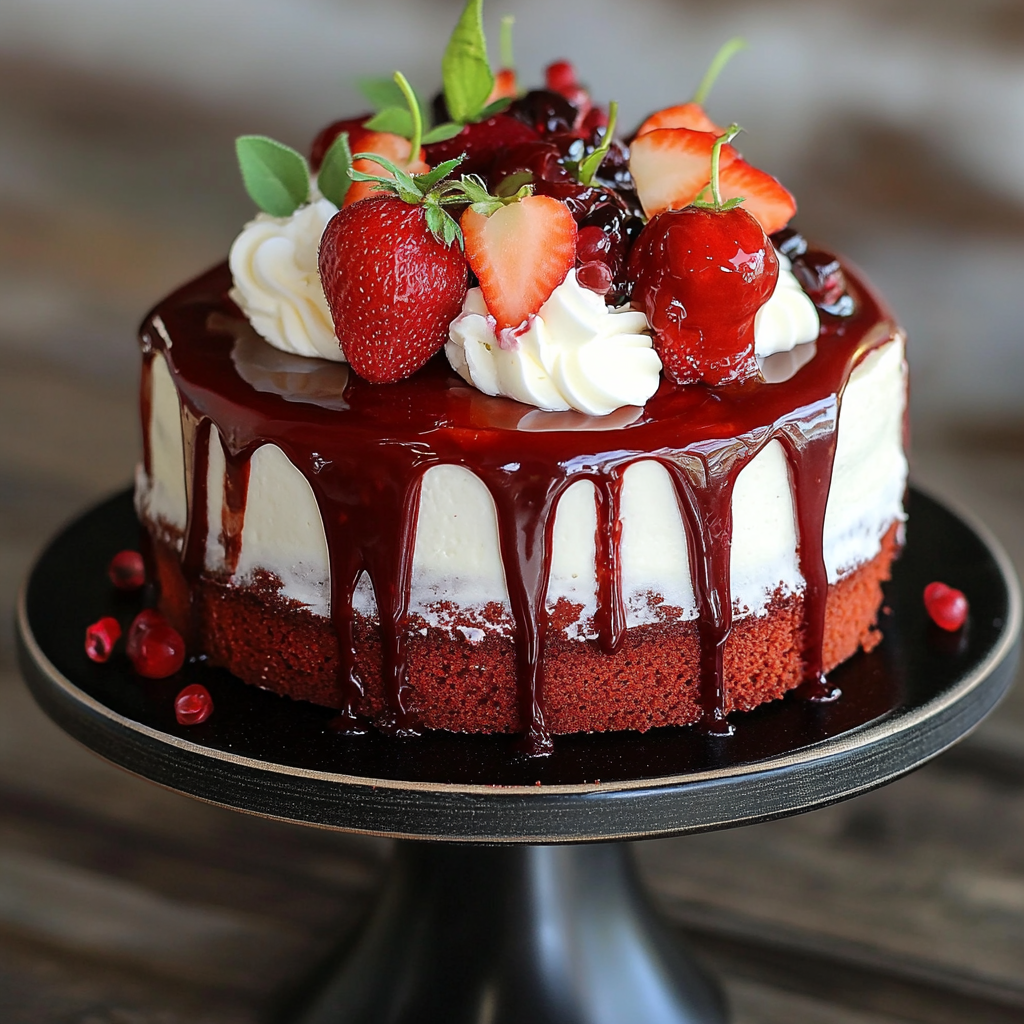 Red Velvet Poke Cake