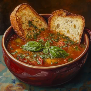La madeleine tomato basil soup