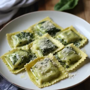 Spinach Cheese Ravioli a Delicious recipe