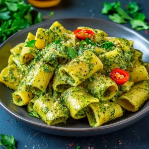 Pasta with Spinach Sauce